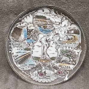 Vintage Yellowstone Souvenir/Collectors 9.5” Plate